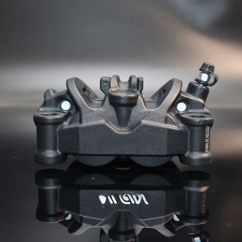 Forged Front Brake Caliper 4 Piston - Motocyklowy zacisk hamulcowy Nissin Forged, asymetryczny,