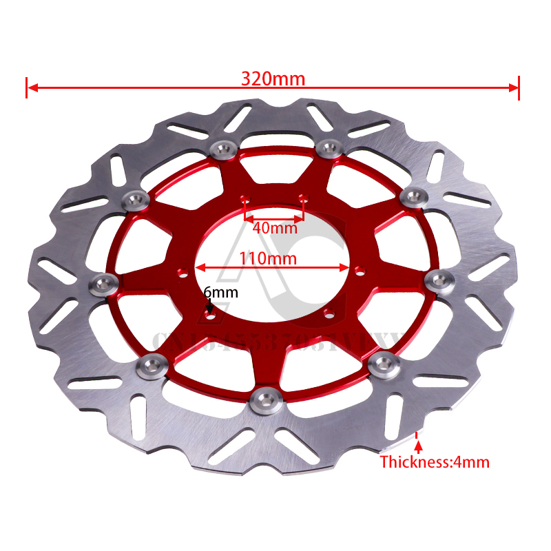 Motocyklowa płyta wirnika pływ – Floating Brake Disc 320Mm Supermoto recenzja i cena